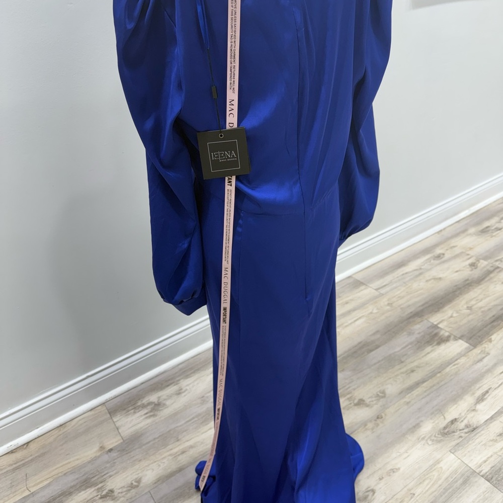 Blue Satin Gown